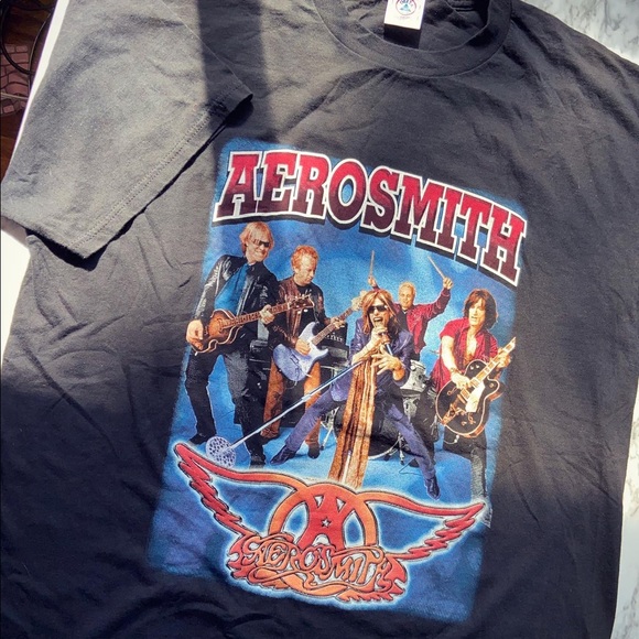 2001 Aerosmith Just Push Play Tour Tee - Picture 1 of 5